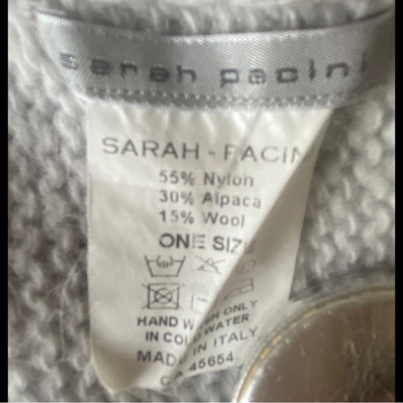 Sarah Pacini Knit Alpaca Blend Women's Cardigan light Gray One size fits all - Picture 4 of 4
